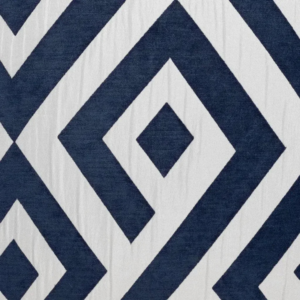Carat Navy Blue Throw Pillow With Insert