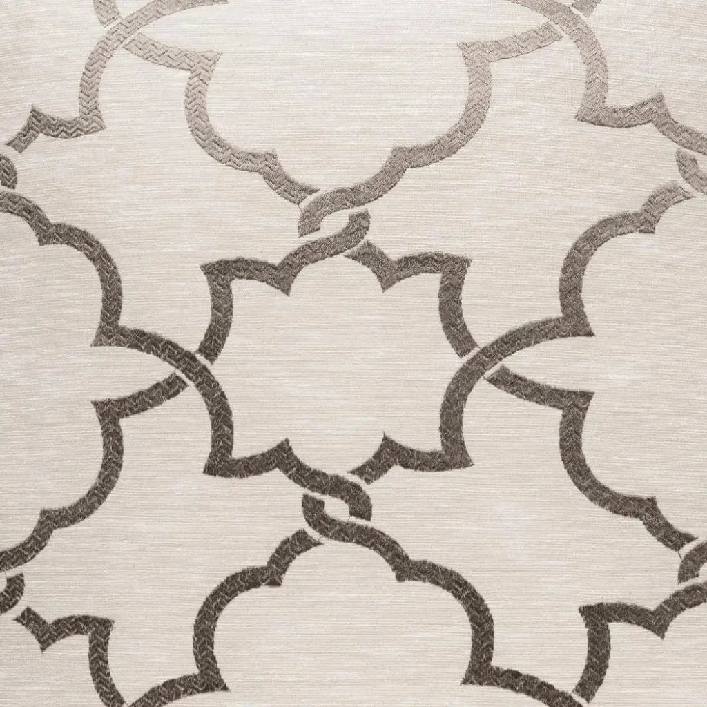 Carlton Taupe Throw Pillow With Insert