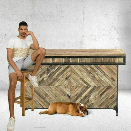 Carveth Home Bar Island Server with Counter