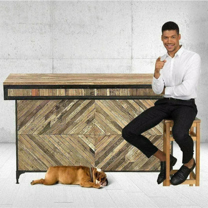 Carveth Home Bar Island Server with Counter