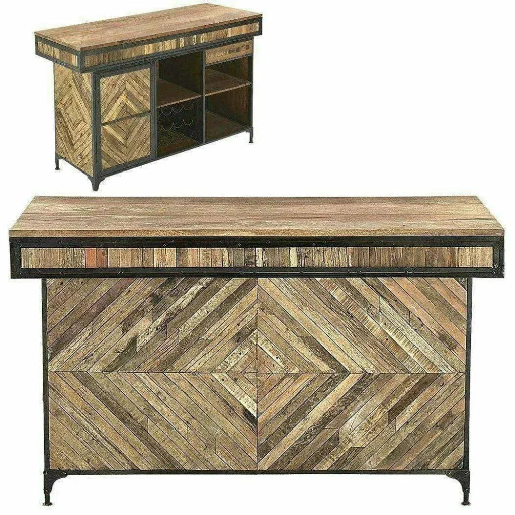 Carveth Home Bar Island Server with Counter