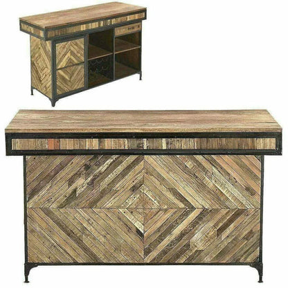Carveth Home Bar Island Server with Counter