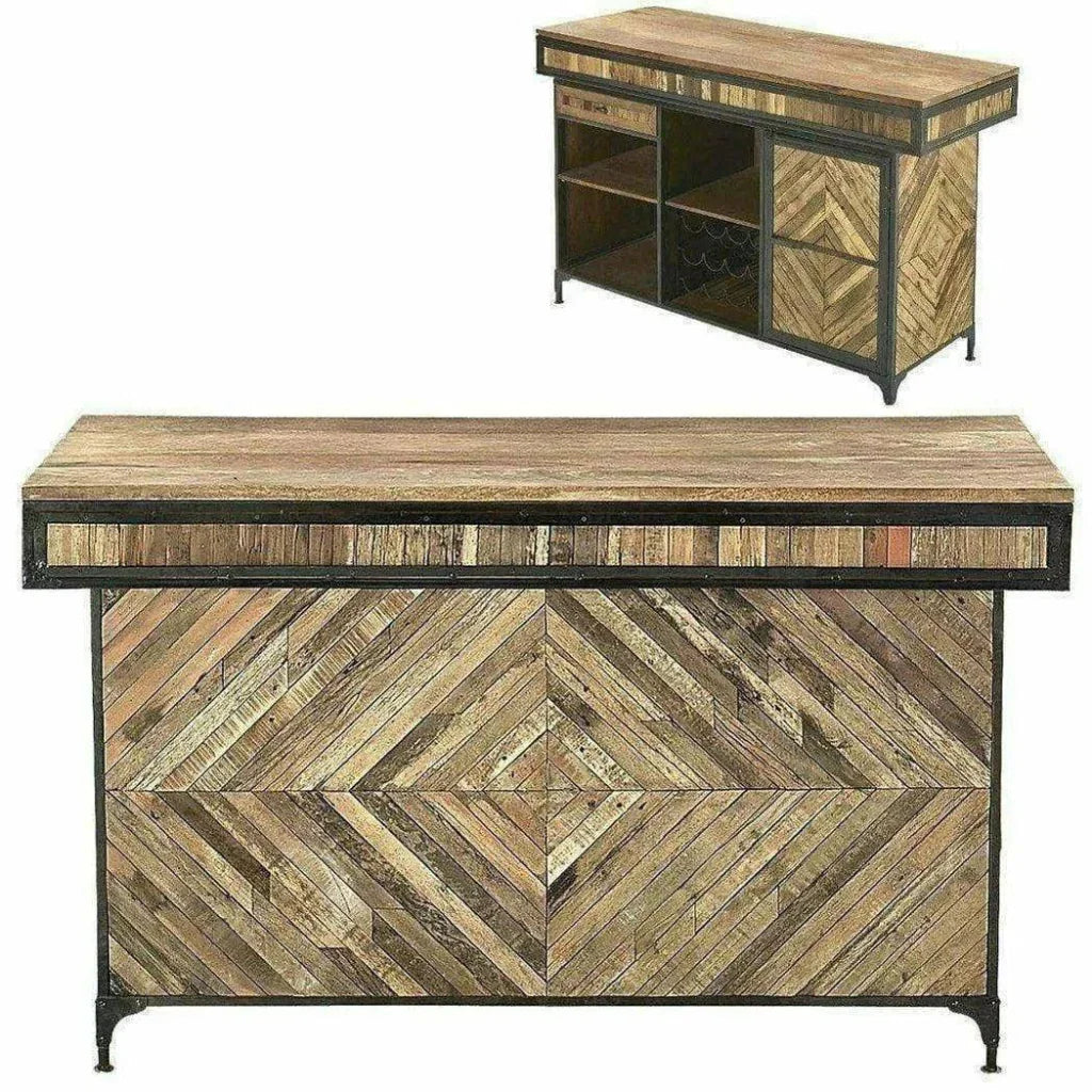 Carveth Home Bar Island Server with Counter