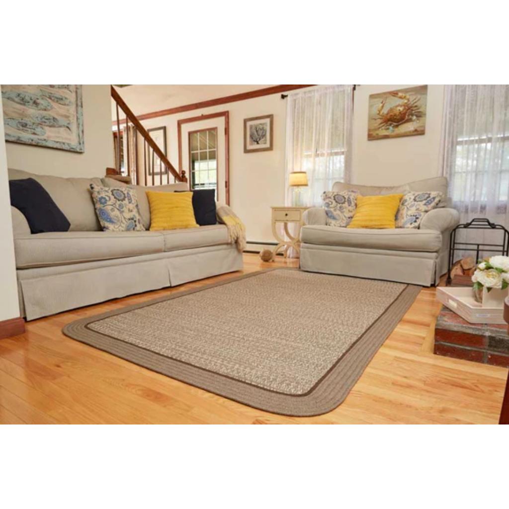 Casual Comfort Braided Square Reversible Area Rugs