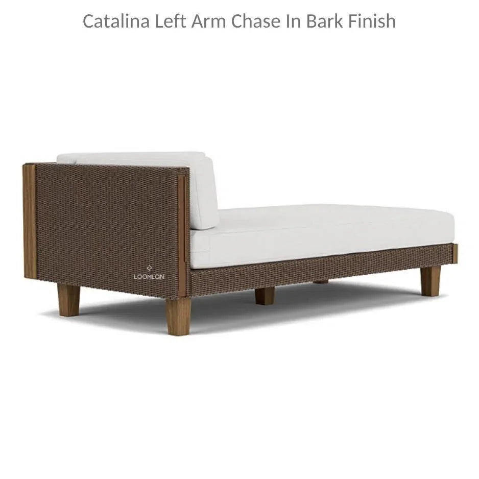 Catalina Left Chaise Sectional Sofa Wicker
