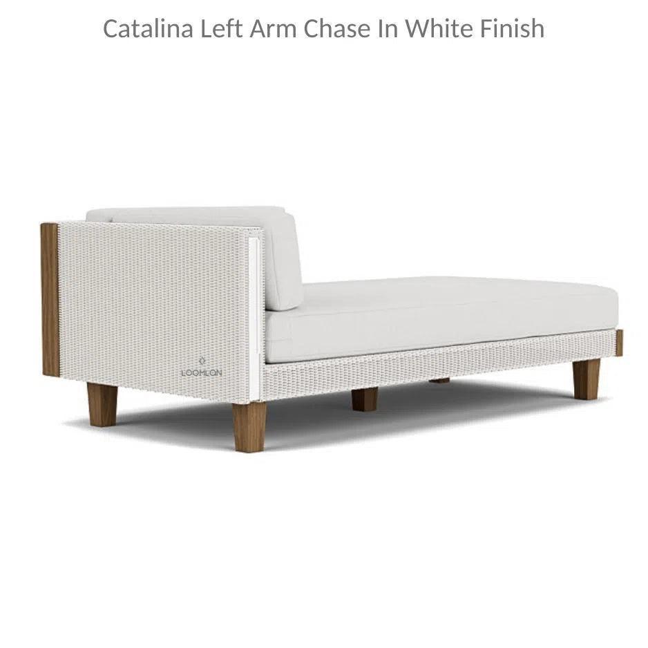 Catalina Left Chaise Sectional Sofa Wicker