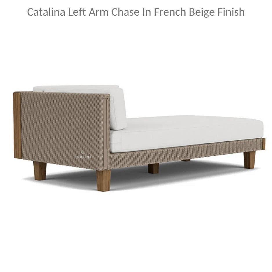 Catalina Left Chaise Sectional Sofa Wicker