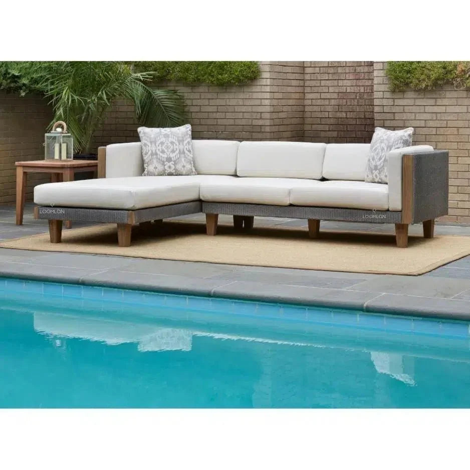 Catalina Left Chaise Sectional Sofa Wicker