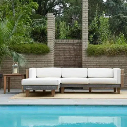 Catalina Left Chaise Sectional Sofa Wicker