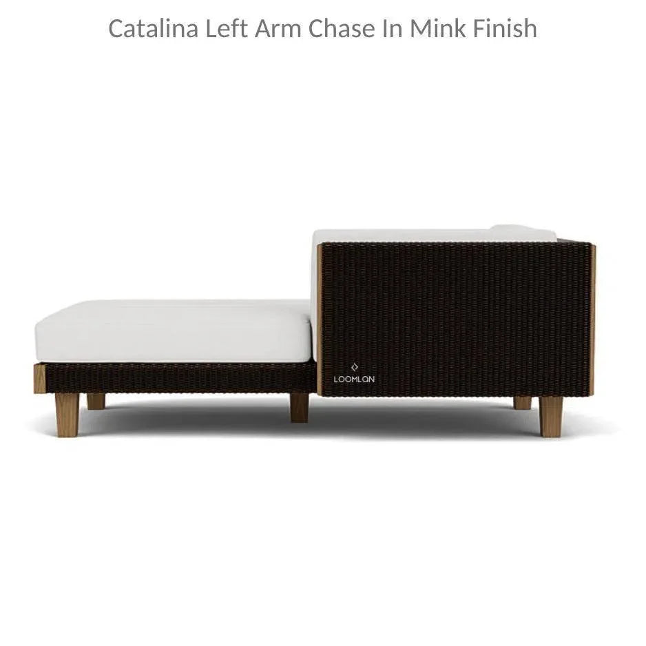 Catalina Left Chaise Sectional Sofa Wicker