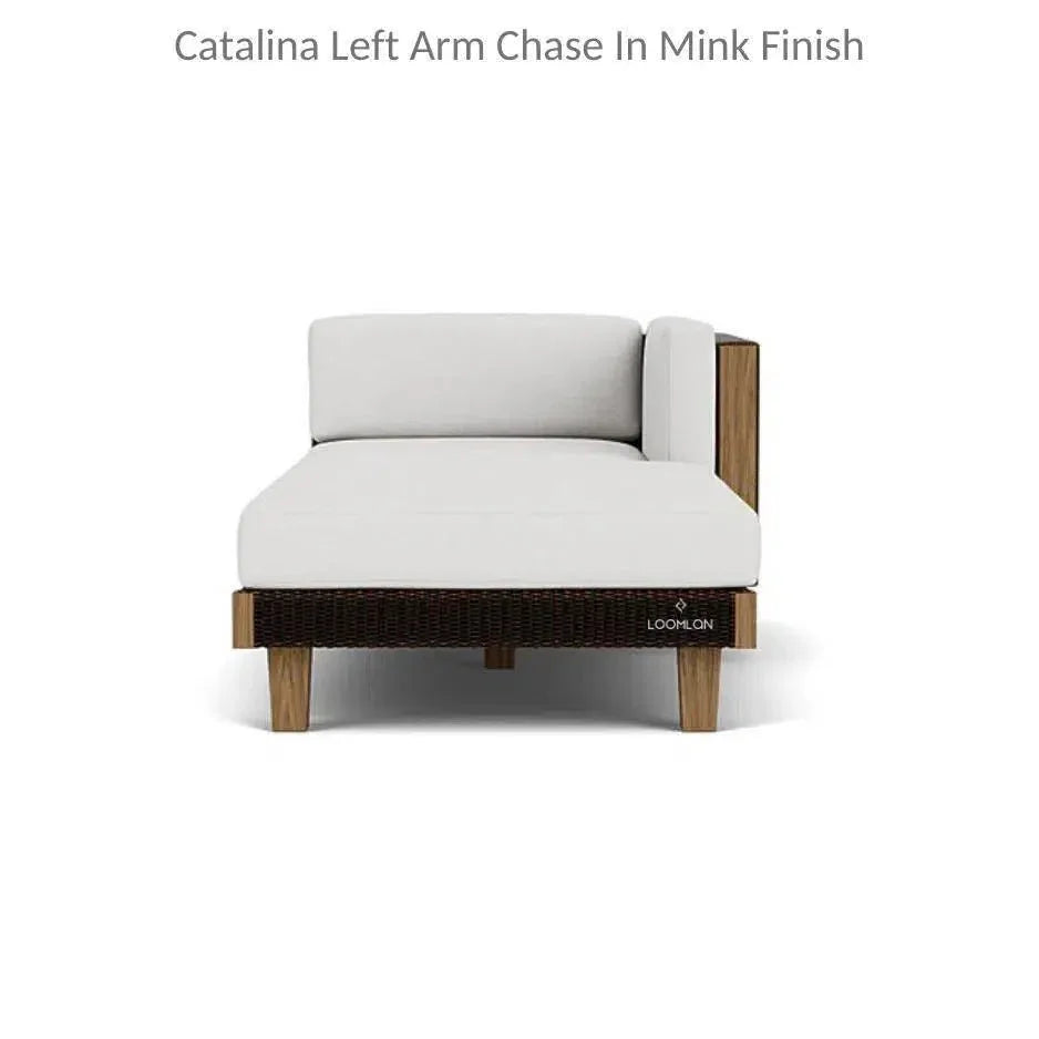 Catalina Left Chaise Sectional Sofa Wicker