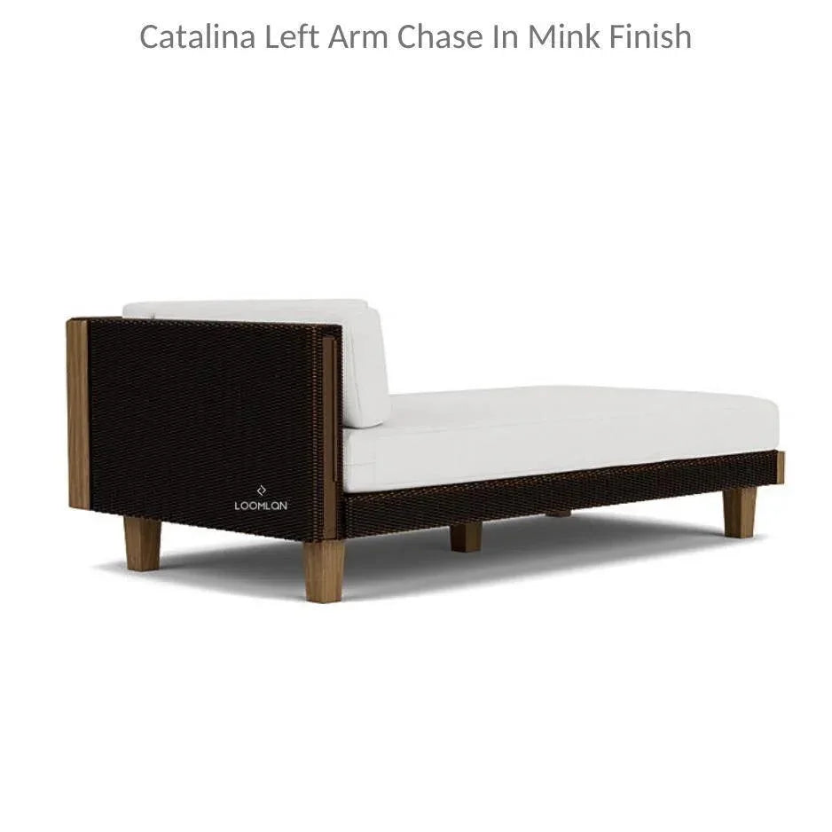 Catalina Left Chaise Sectional Sofa Wicker