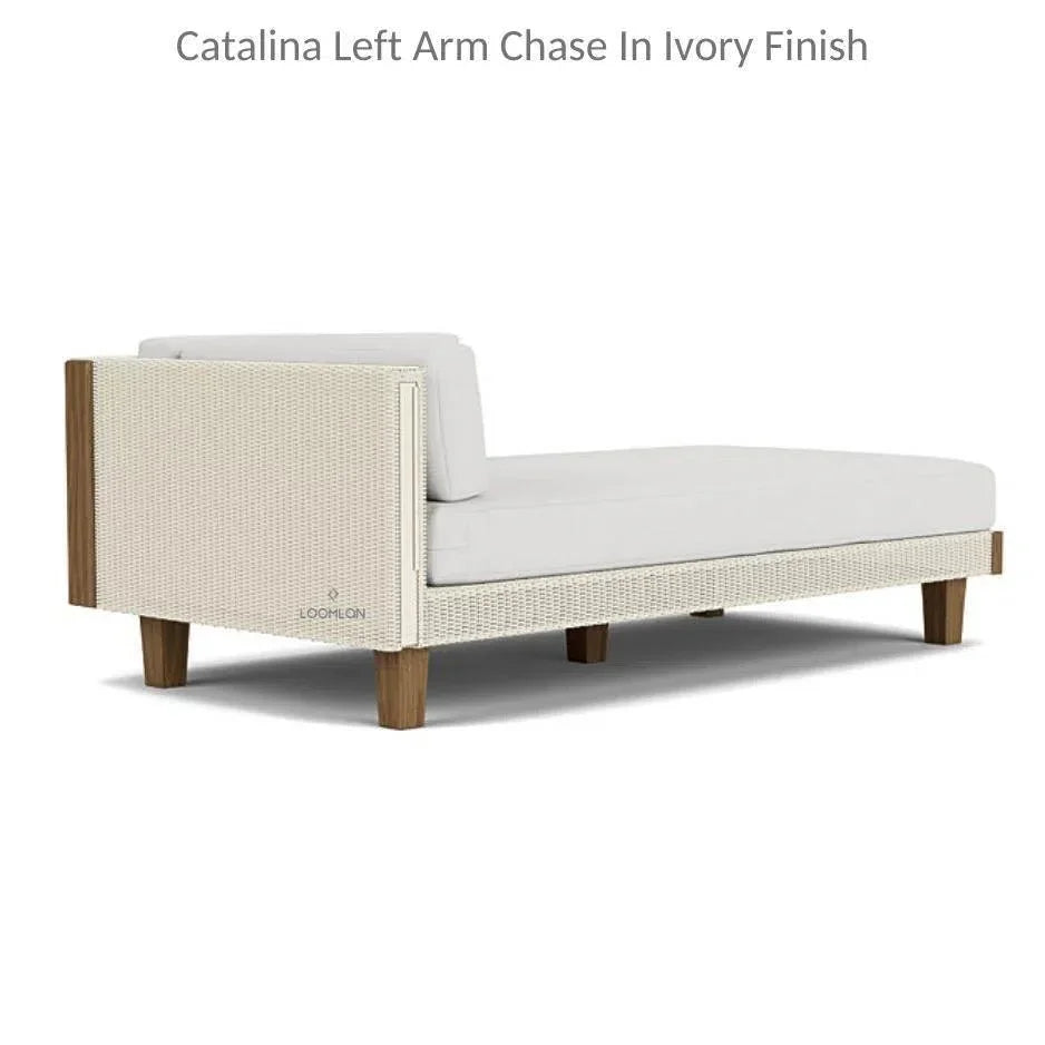 Catalina Left Chaise Sectional Sofa Wicker