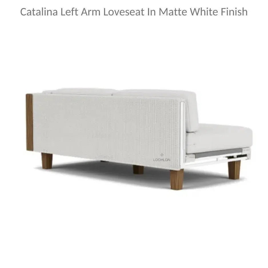 Catalina Wicker Lounge Set Sectional Ottoman Made USA