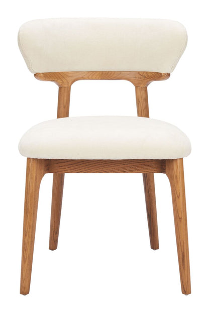 Cedar Fabric Armless Dining Chair (Set of 2)