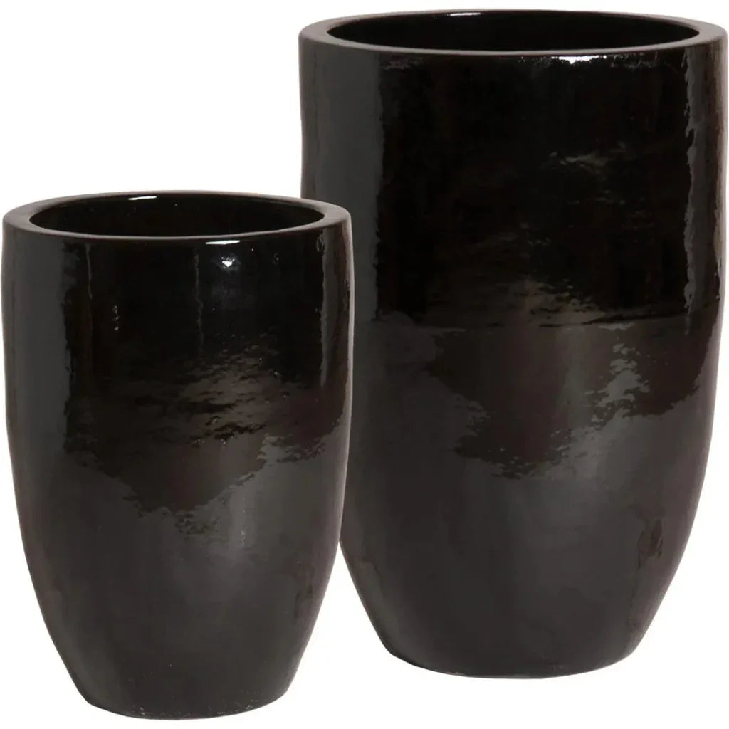 Ceramic Round Tall Planter