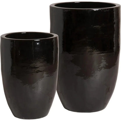Ceramic Round Tall Planter