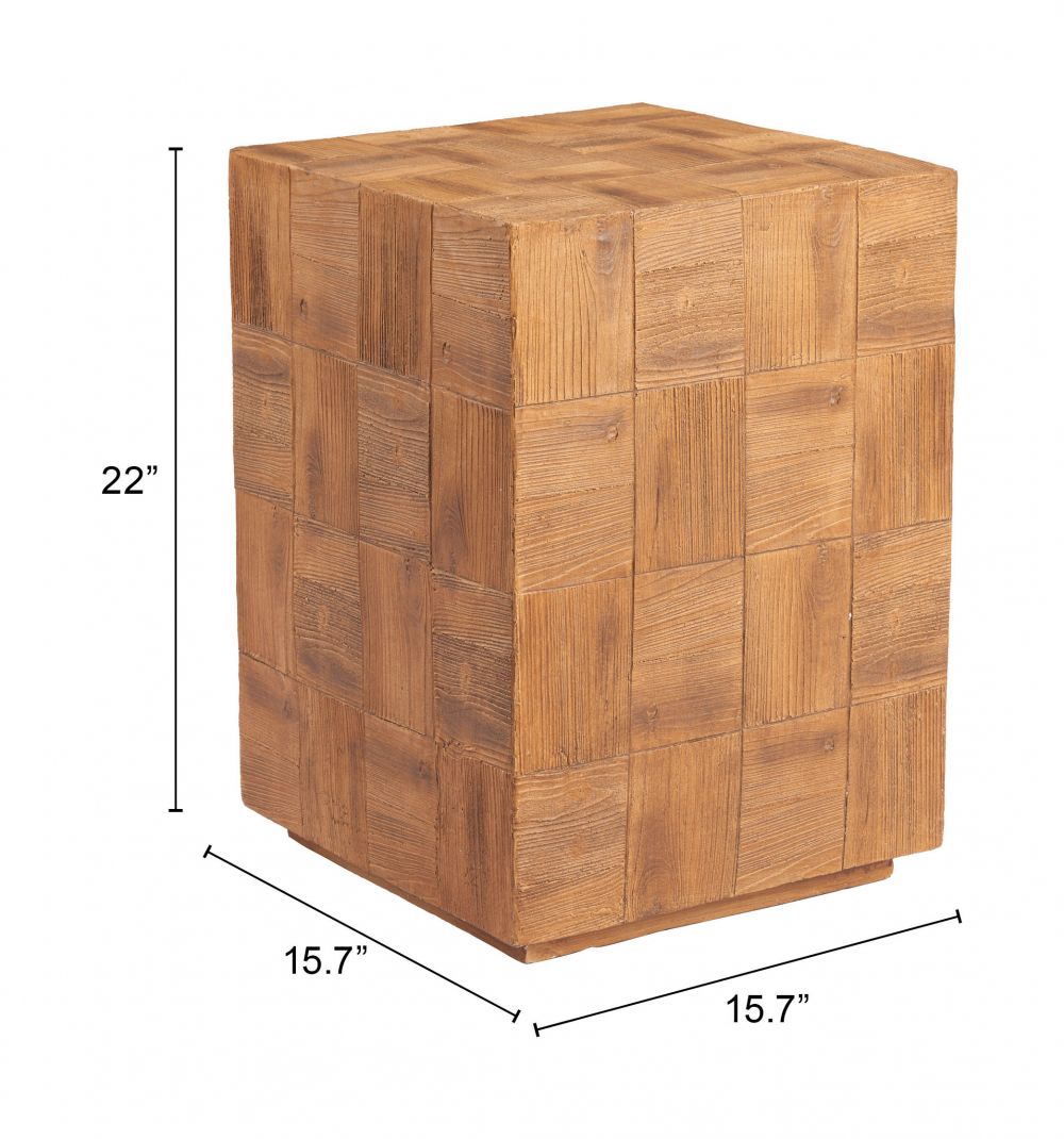 Cetka Natural Faux Wood Side Table