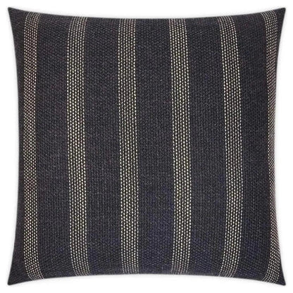 Channel Black Throw Pillow With Insert