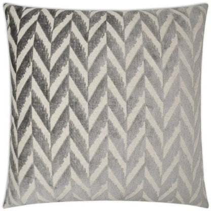 Charming Zinc Grey Throw Pillow With Insert