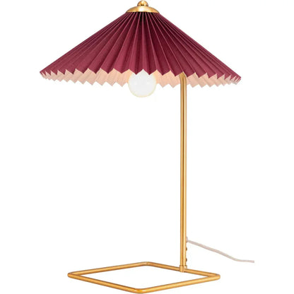 Charo Table Lamp Red & Gold