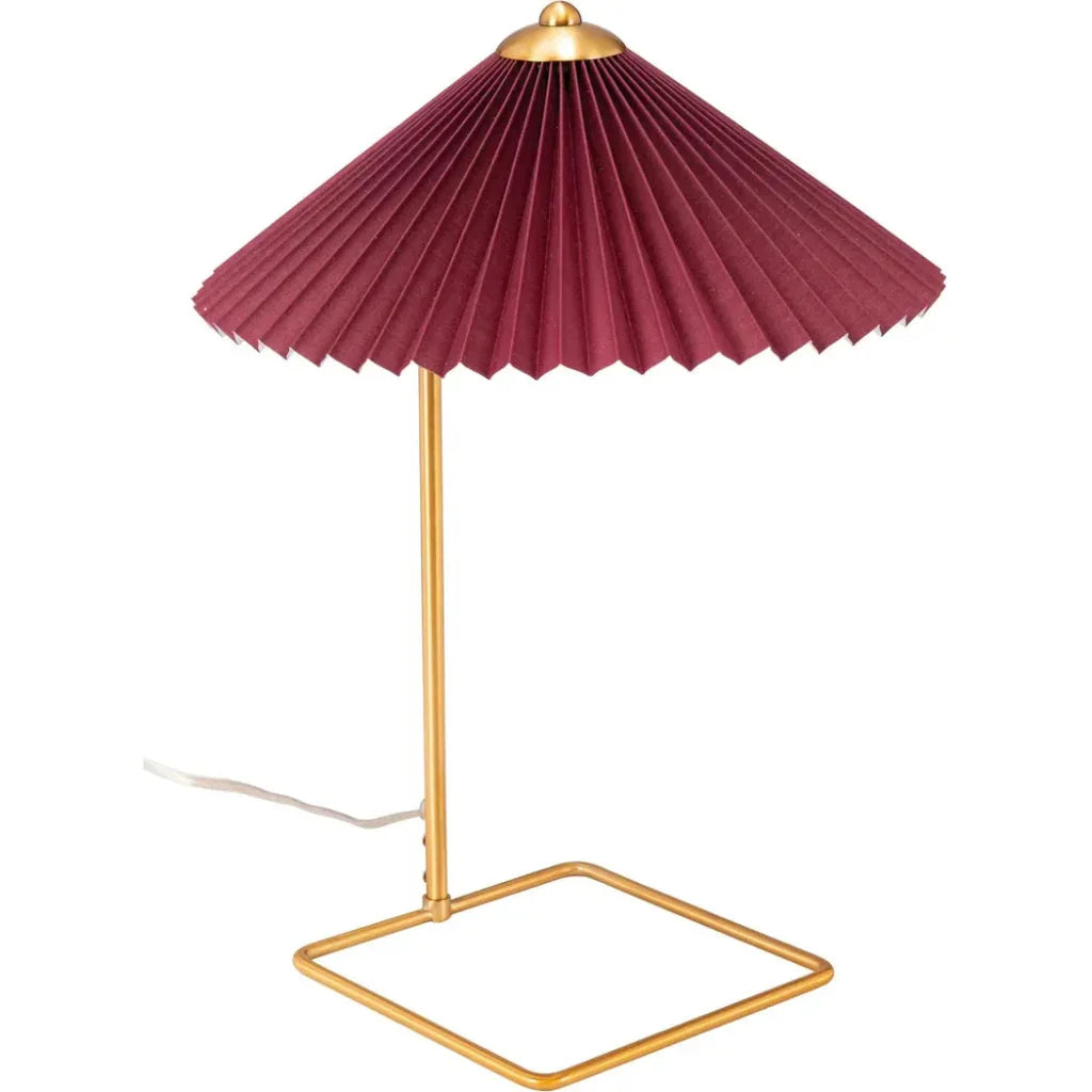 Charo Table Lamp Red & Gold