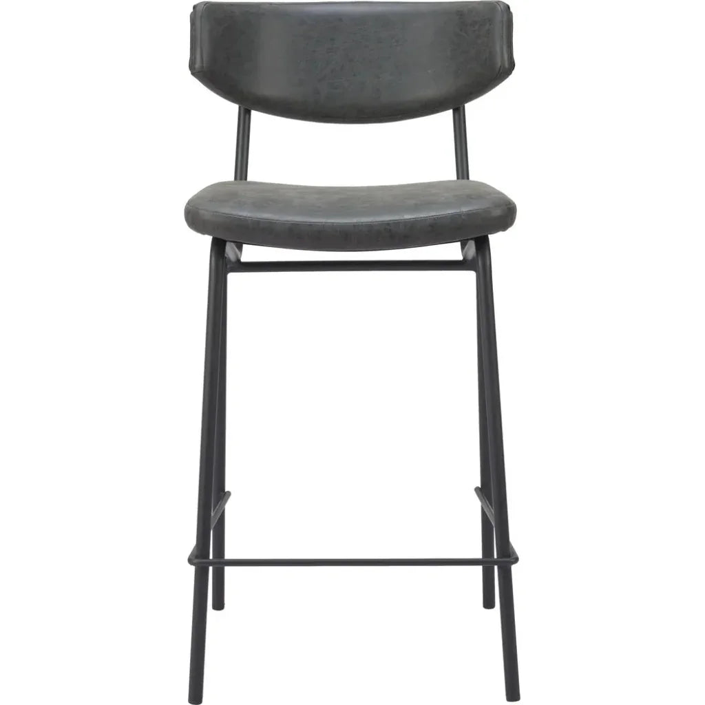 Charon Vintage Black Counter Stool 2PC