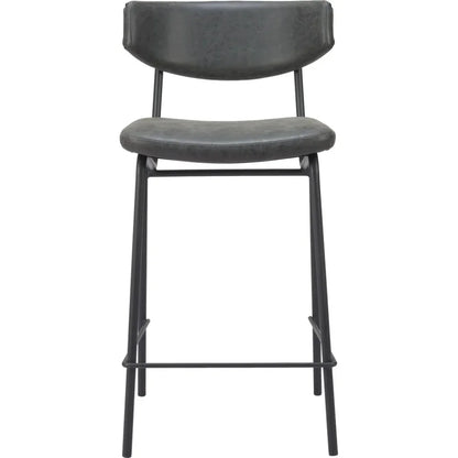 Charon Vintage Black Counter Stool 2PC
