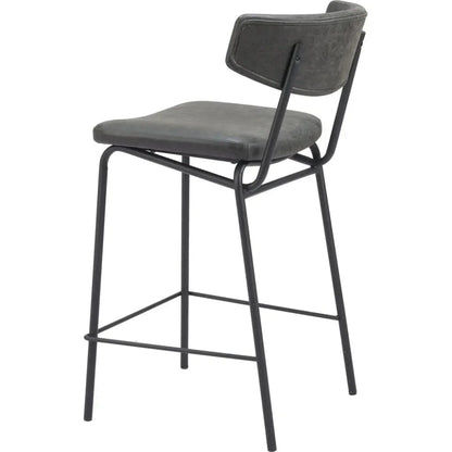 Charon Vintage Black Counter Stool 2PC