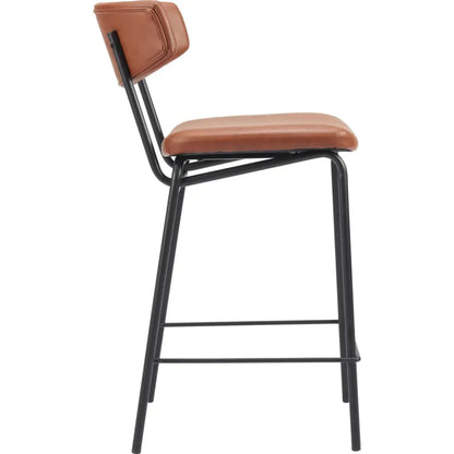Charon Vintage Brown Counter Stool 2PC