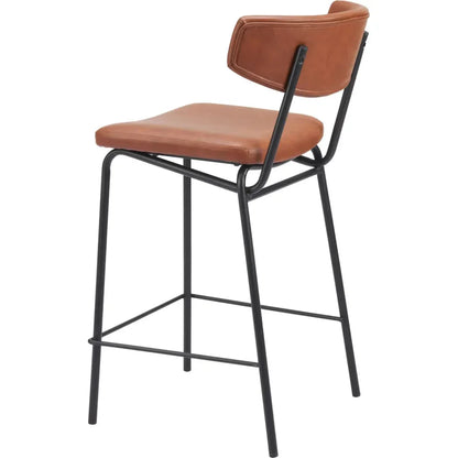 Charon Vintage Brown Counter Stool 2PC