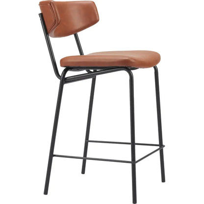 Charon Vintage Brown Counter Stool 2PC