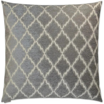Chateau Silver Throw Pillow With Insert