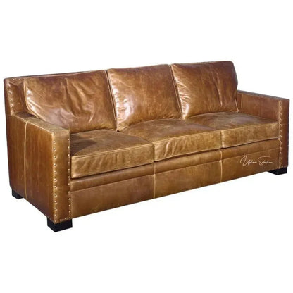 Chesapeake Custom Chill - Coastal Leather Couch
