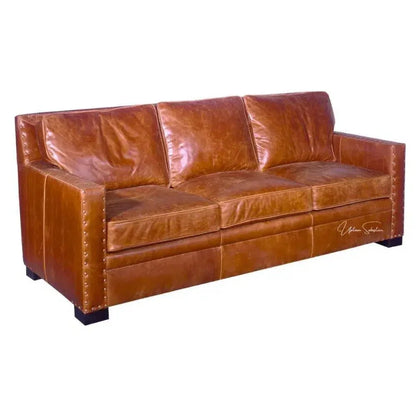 Chesapeake Custom Chill - Coastal Leather Couch