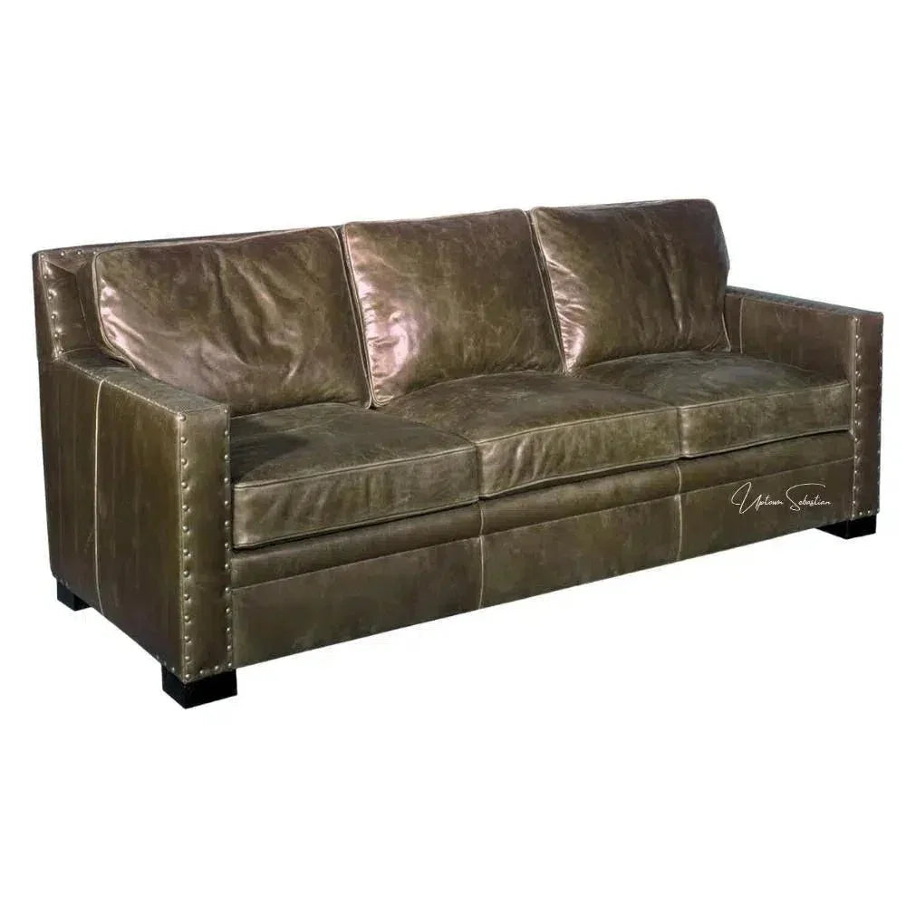 Chesapeake Custom Chill - Coastal Leather Couch