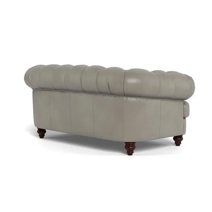 Chesterfield-Inspired Leather Loveseat Retro Collection