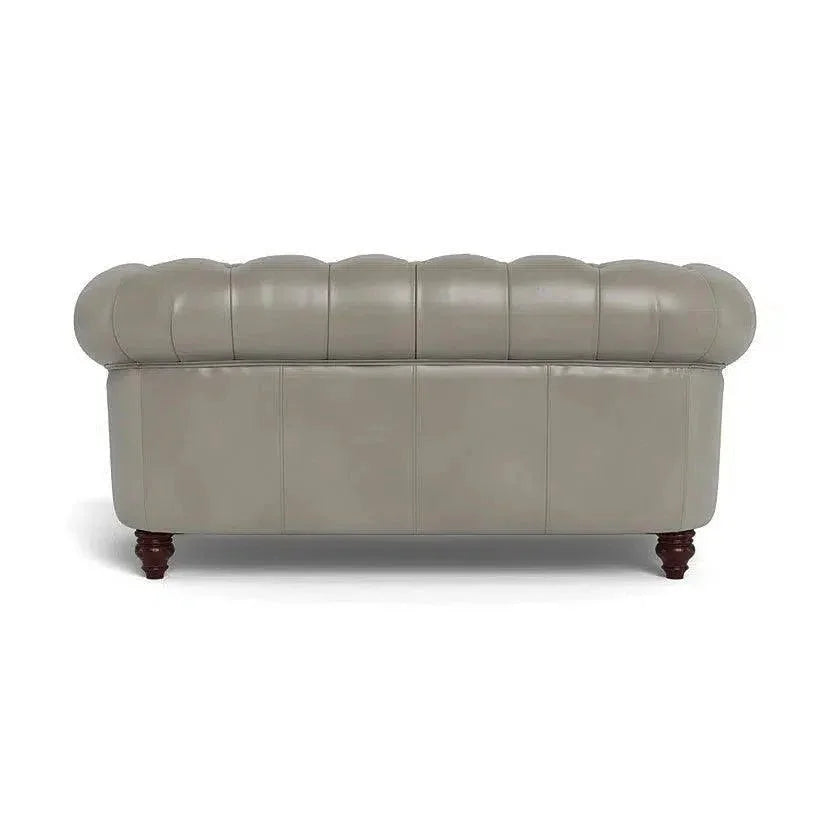 Chesterfield-Inspired Leather Loveseat Retro Collection