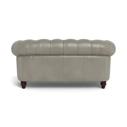Chesterfield-Inspired Leather Loveseat Retro Collection