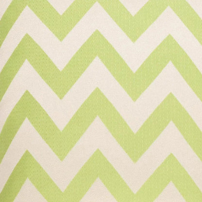 Chevron Chic Green Throw Pillow With Insert