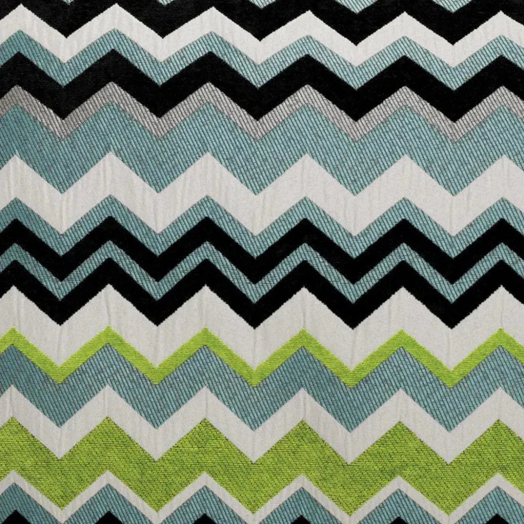 Chevron Green Throw Pillow With Insert