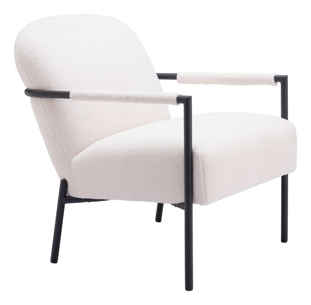 Chicago Ivory Fabric Accent Chair