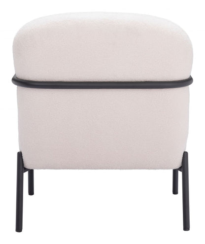 Chicago Ivory Fabric Accent Chair
