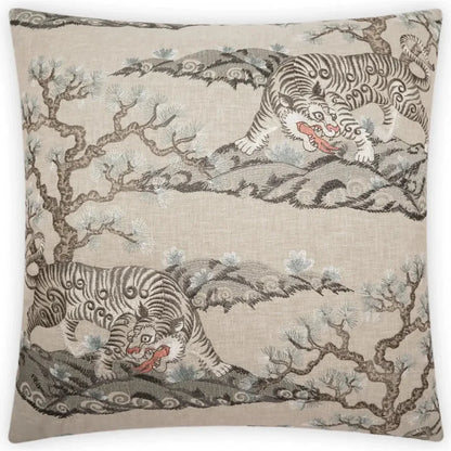 Chonburi Zen Brown Throw Pillow With Insert