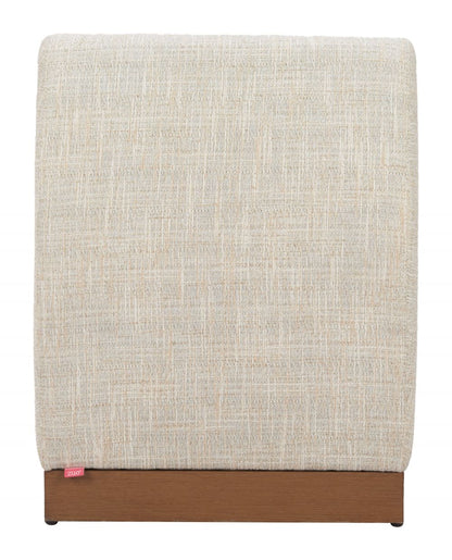 Christy Fabric Outdoor Armless Chair