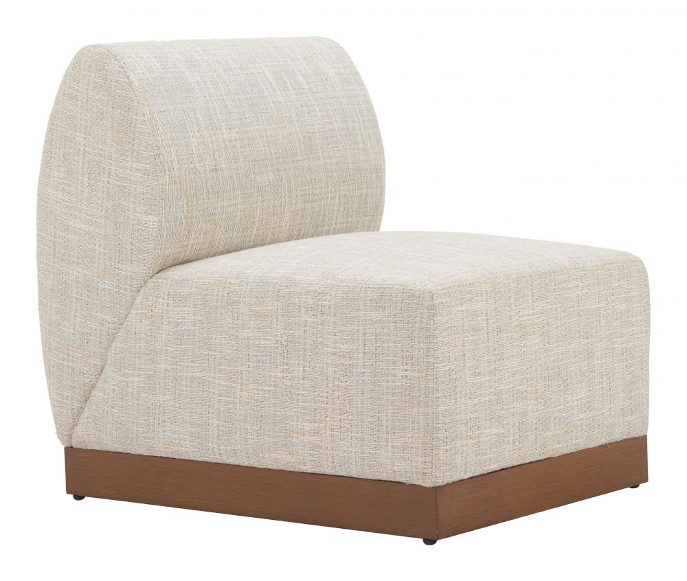 Christy Fabric Outdoor Armless Chair