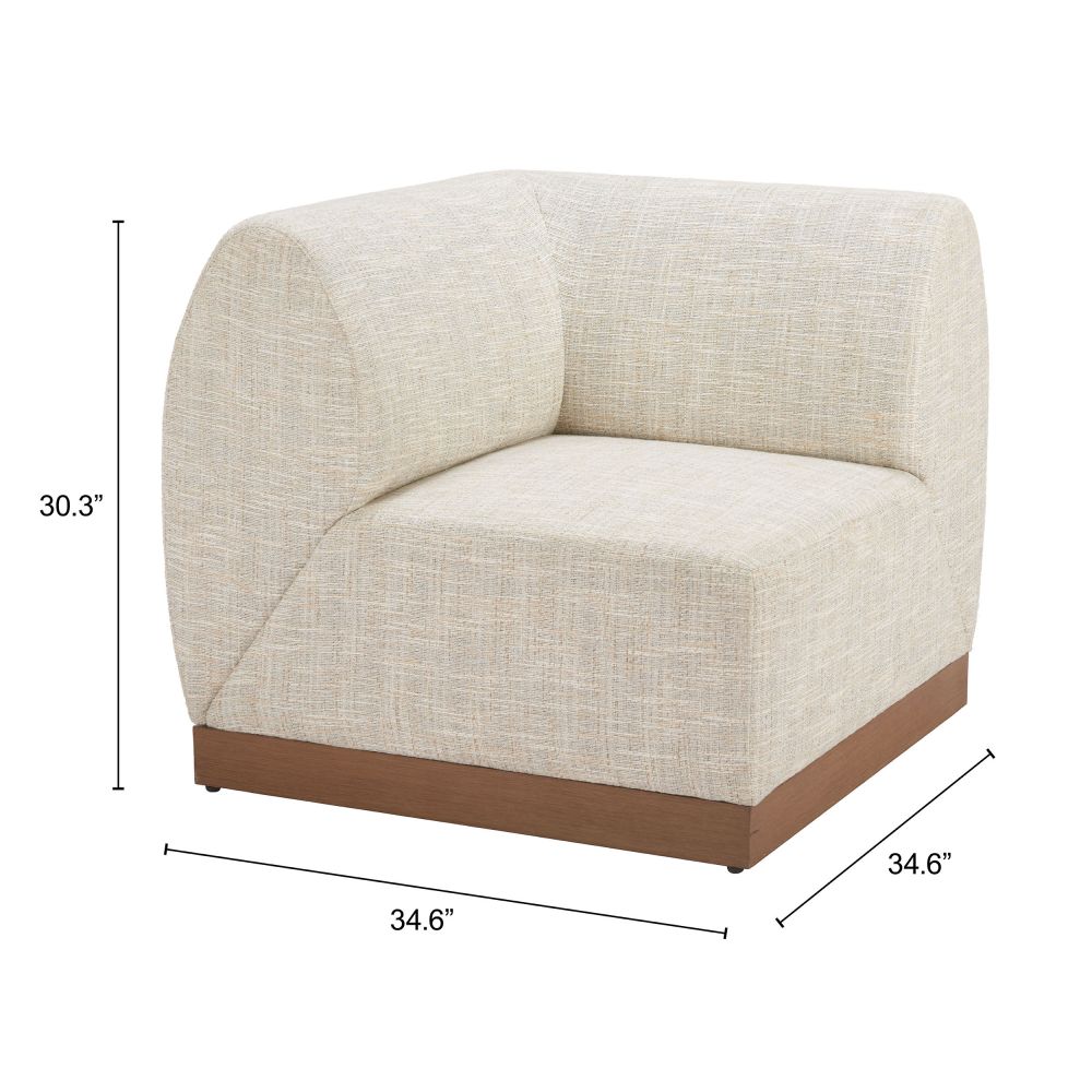 Christy Fabric Outdoor Corner Chair