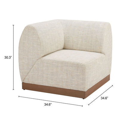 Christy Fabric Outdoor Corner Chair