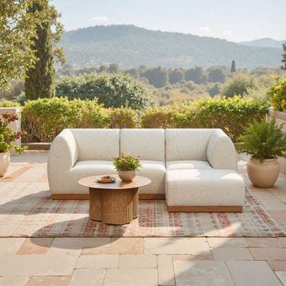 Christy Fabric Outdoor Corner Chair