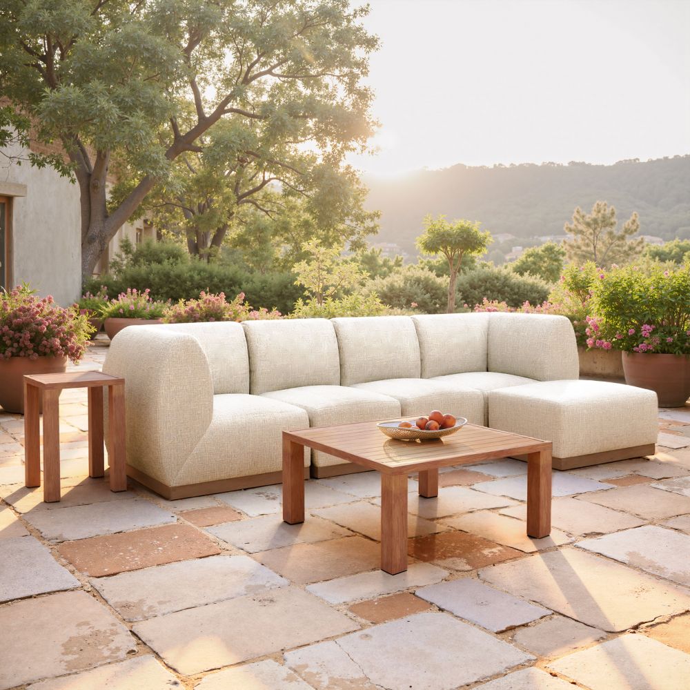 Christy Fabric Outdoor Corner Chair